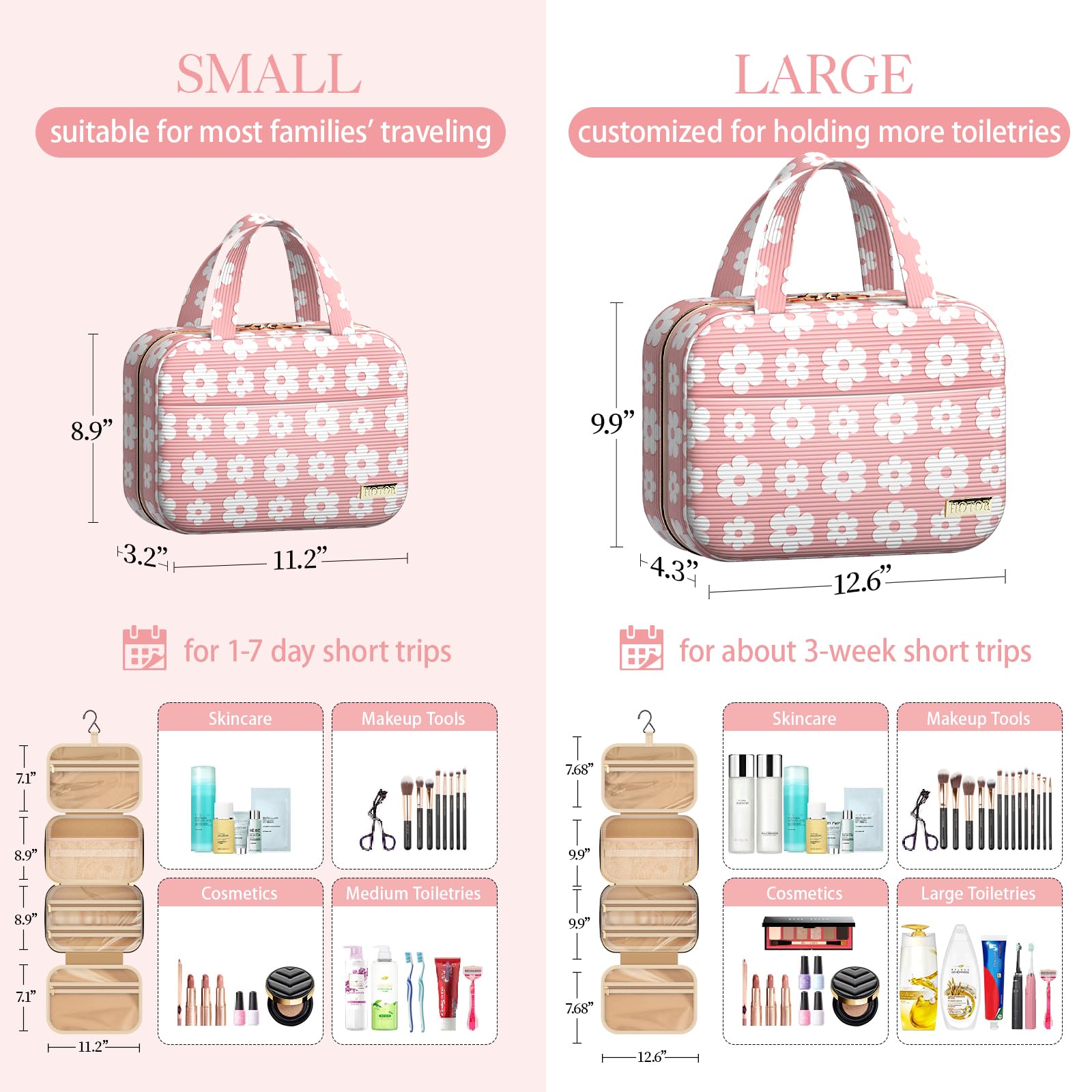 Trousse HOTOR avec accroche métallique, facile à suspendre et gain de place