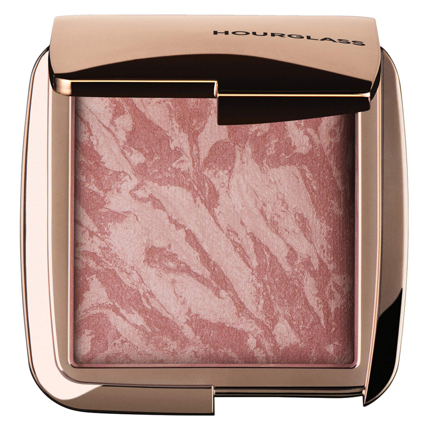 Hourglass Mood Exposure, poudre-blush-vibrante, offre un éclat naturel et multidimensionnel sur les joues.
