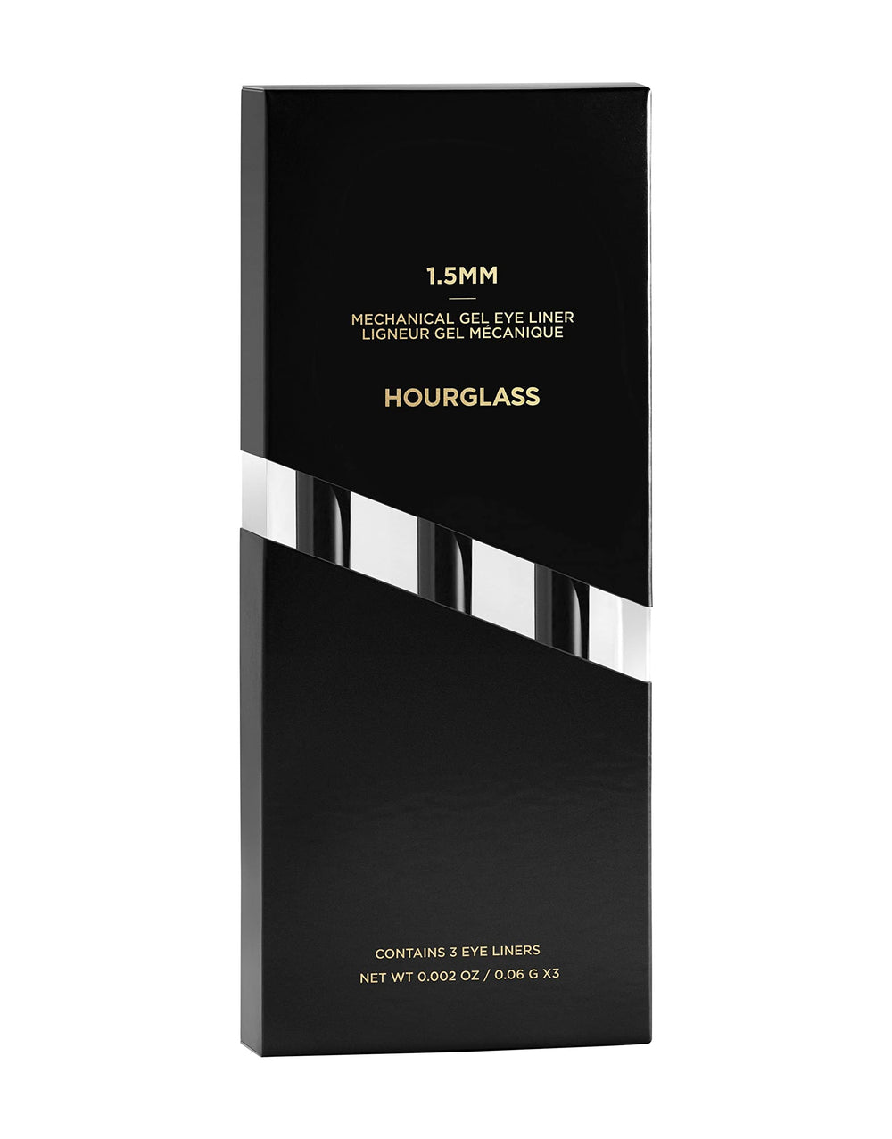 Pointe ultra-fine 1,5 mm Hourglass Obsidien pour lignes nettes.