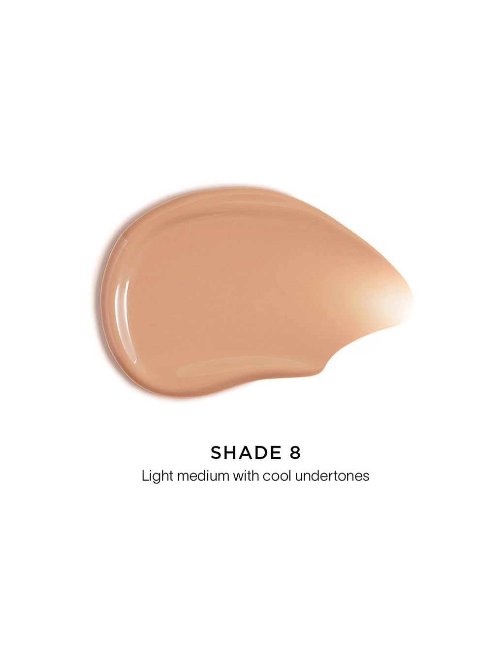Texture lumineuse de la teinte hydratante offrant un éclat naturel et hydratation durable.