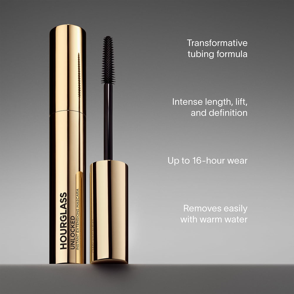 Hourglass Unlocked Mascara – formule vegan et sans parabènes pour yeux sensibles