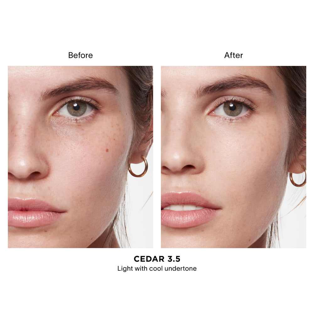 Texture crème légère Hourglass Vanish Airbrush Concealer prête à estomper pour un fini naturel.