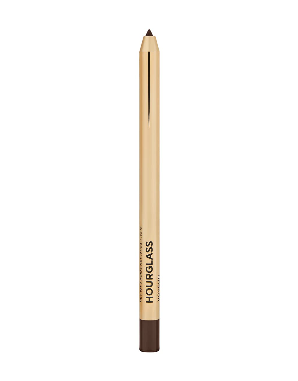 HourglassVoyeur Gel: application crèmeuse pour un trait précis.