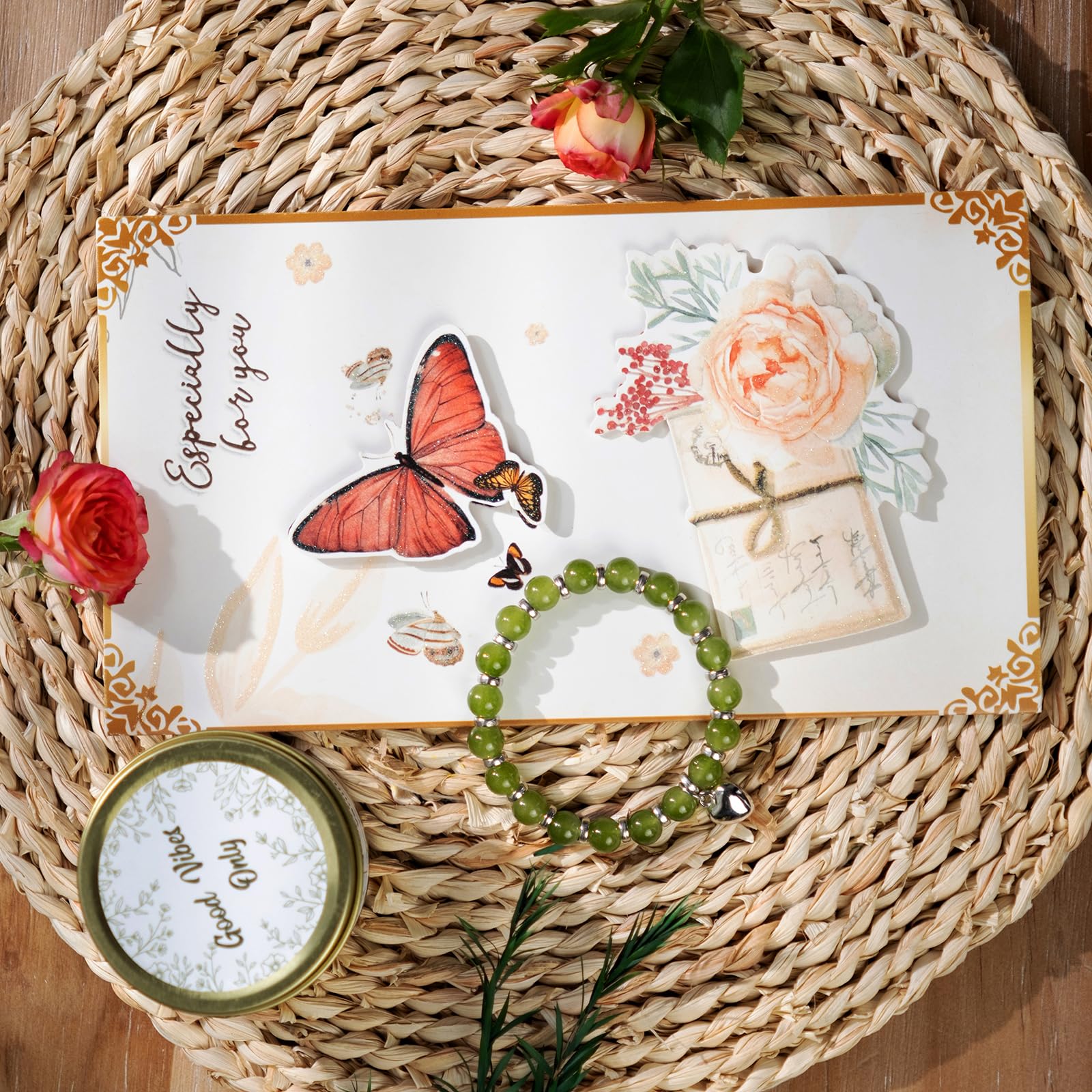 Housavvy boîte cadeau florale, présentation élégante pour anniversaire.
