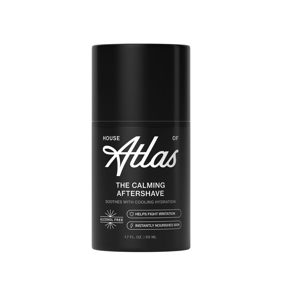 House of Atlas après-rasage: bouteille hydratante prête à l'emploi pour une peau fraîche.