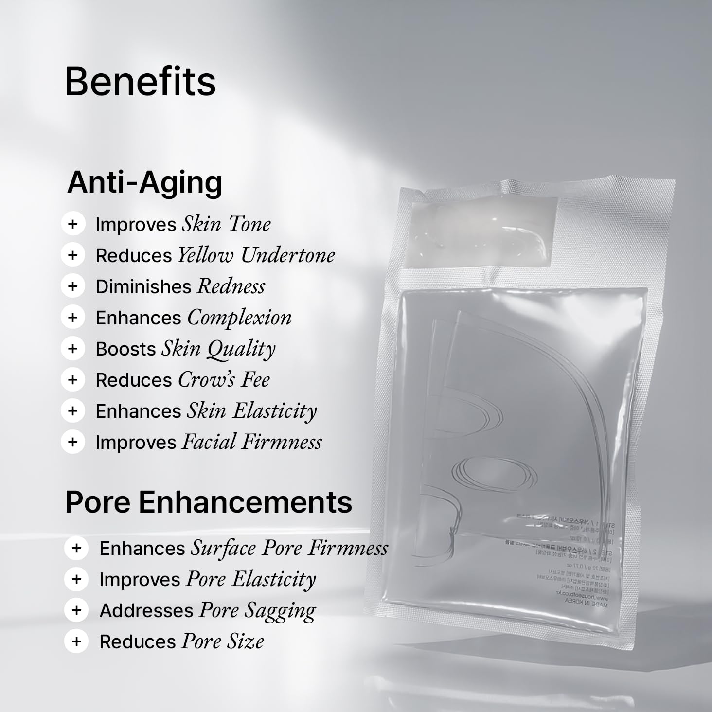 House of B Glow Glutathione – étape 2, masque visage pour hydratation et teint uniforme.