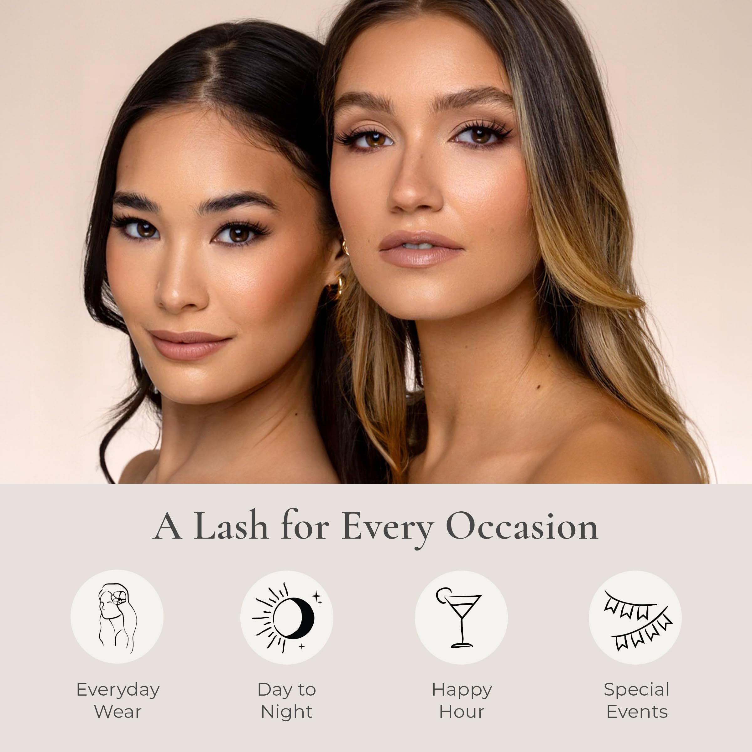 House of Lashes Glue long-lasting hold keeps strip lashes in place all day.