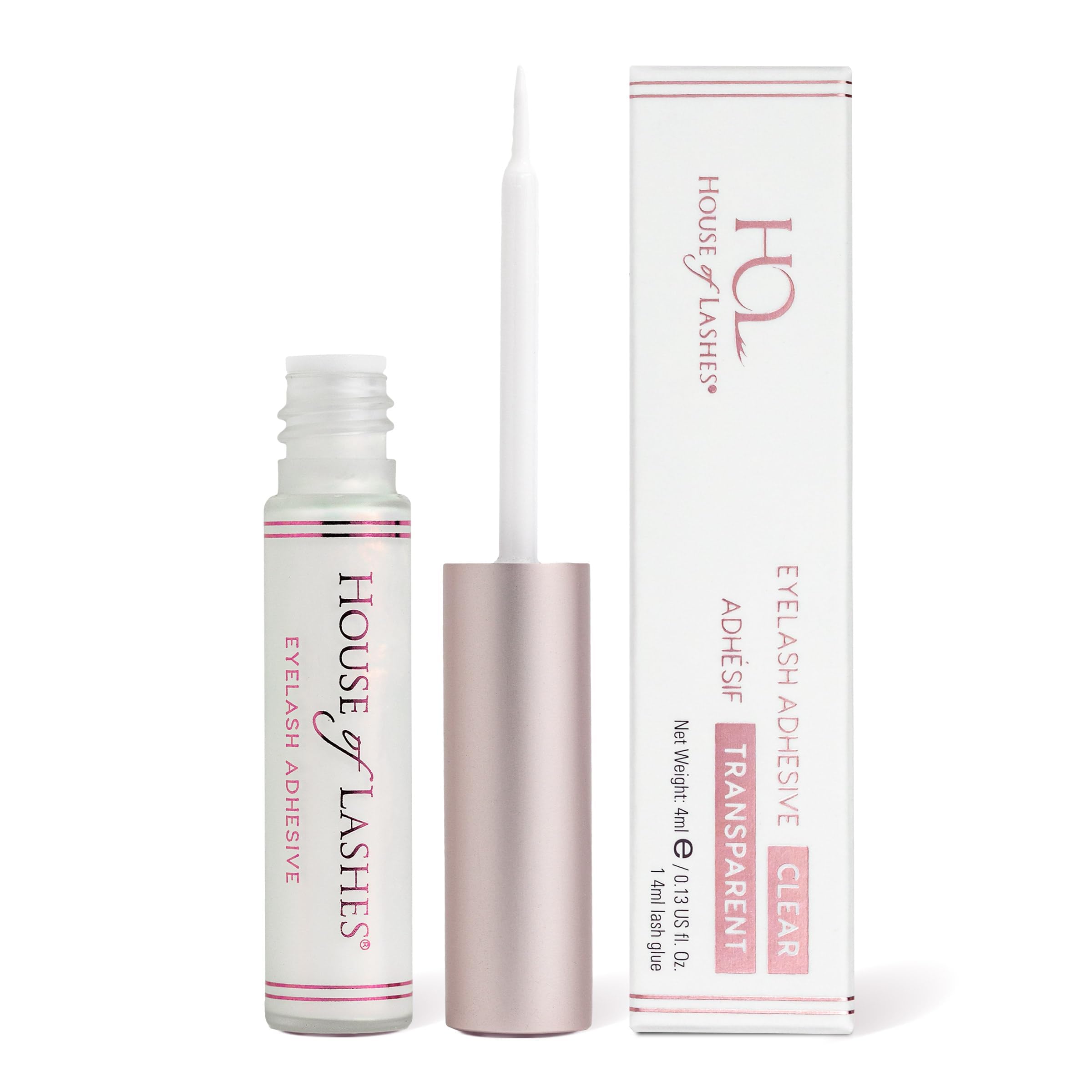 House of Lashes Glue latex-free formula for sensitive eyes, long-lasting hold.