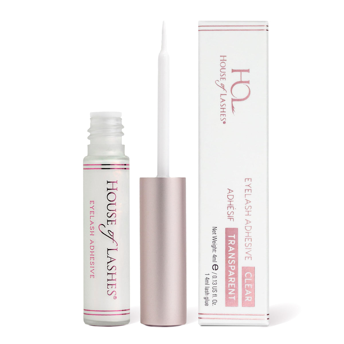 House of Lashes Glue latex-free formula for sensitive eyes, long-lasting hold.