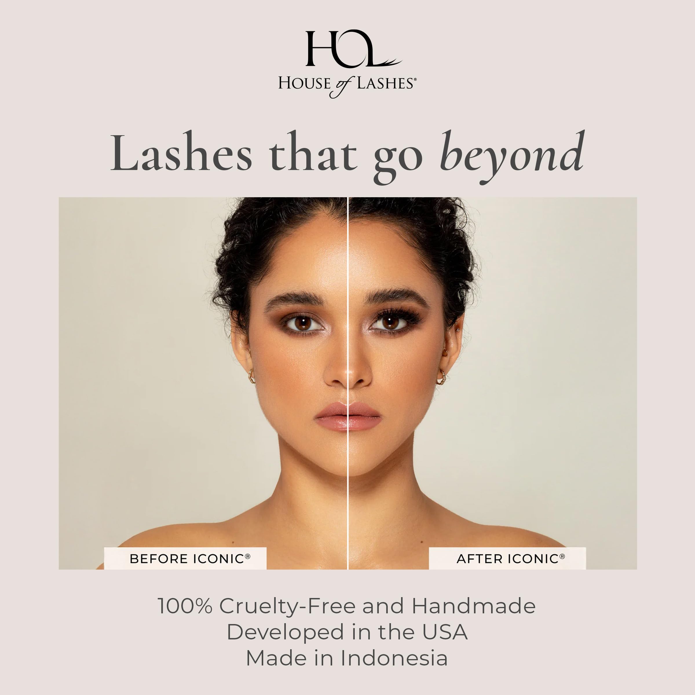House of Lashes Iconic: bande légère pour confort quotidien.