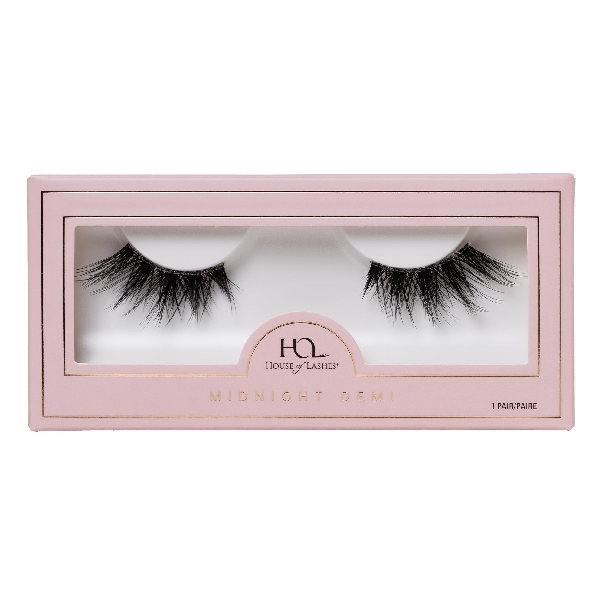 House of Lashes Midnight Demi – bande flexible pour un port confortable toute la journée.