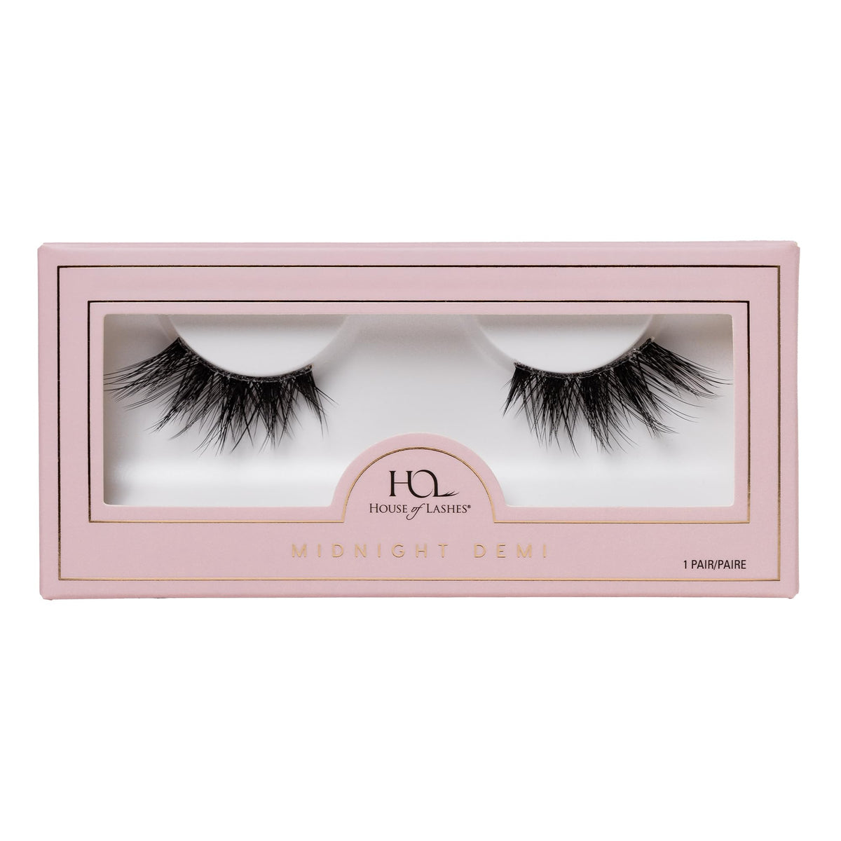 House of Lashes Midnight Demi – bande flexible pour un port confortable toute la journée.