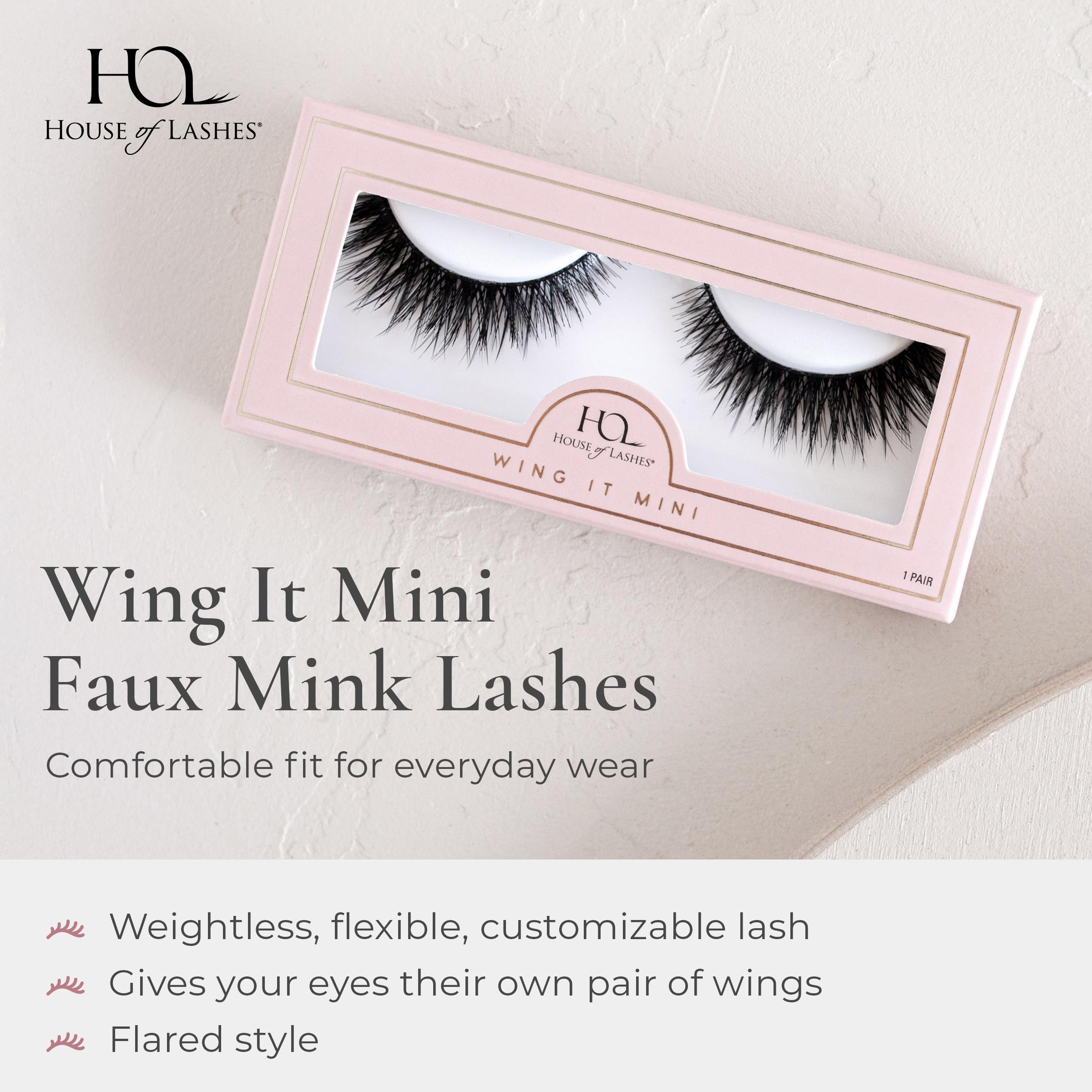 Wing It Mini, volume plein avec fibres 3D effet plume