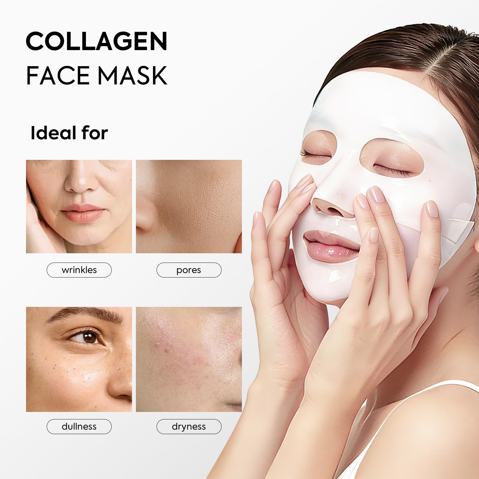 House of Nutrition masque visage bio-collagene — elasticité améliorée et fermeté.