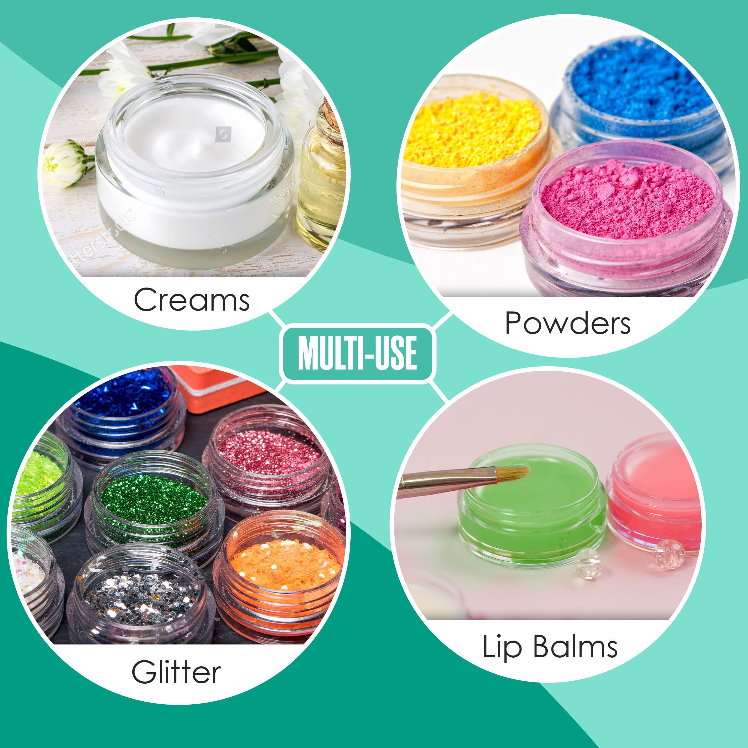 Houseables conteneur transparent, identifie rapidement le contenu.