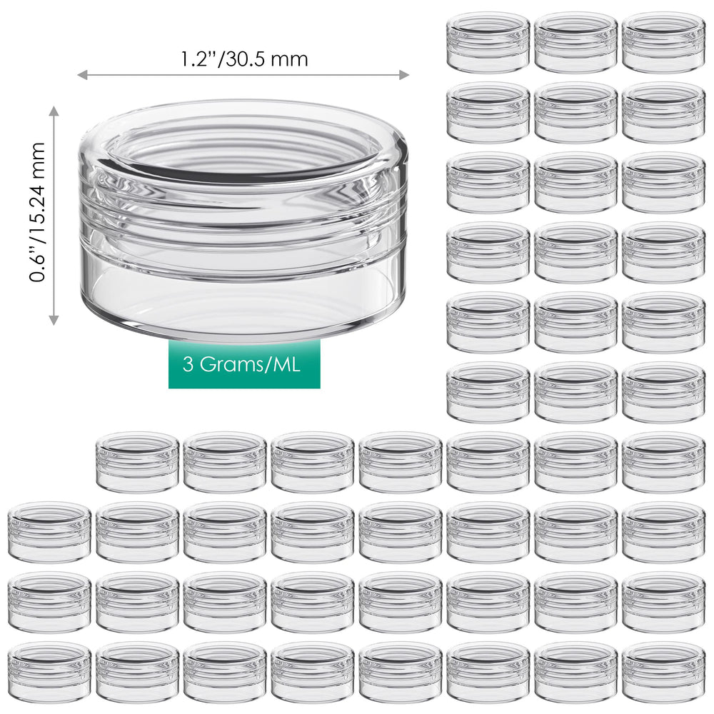 Houseables mini-bocal acrylique translucide, idéal pour petites quantités.