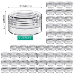 Houseables mini-bocal acrylique translucide, idéal pour petites quantités.