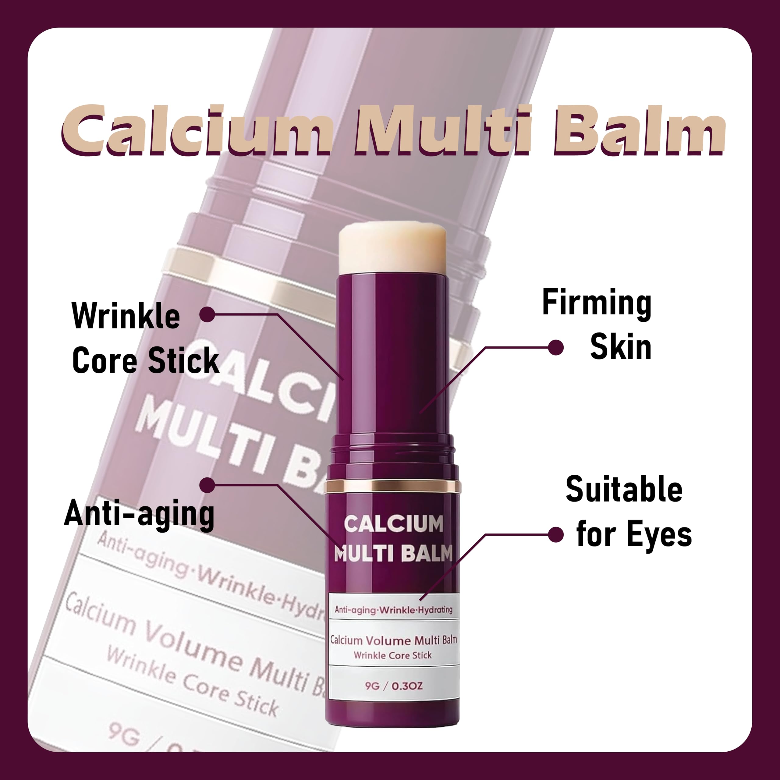 L'applicateur-embout du baume calcium HOUYAN facilite une application précise.