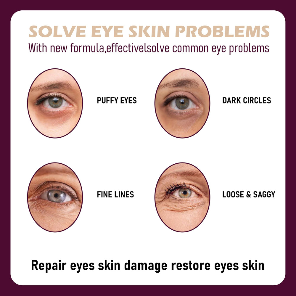Le soin yeux baume calcium HOUYAN hydrate délicatement le contour.