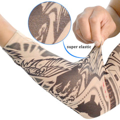 HOVEOX manche tatouage bras cranes, effet rebelle et séchage rapide.