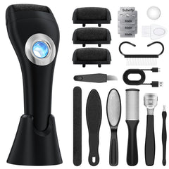 Hoxida Callus Remover pieds, vue avant, peau plus lisse après soin.