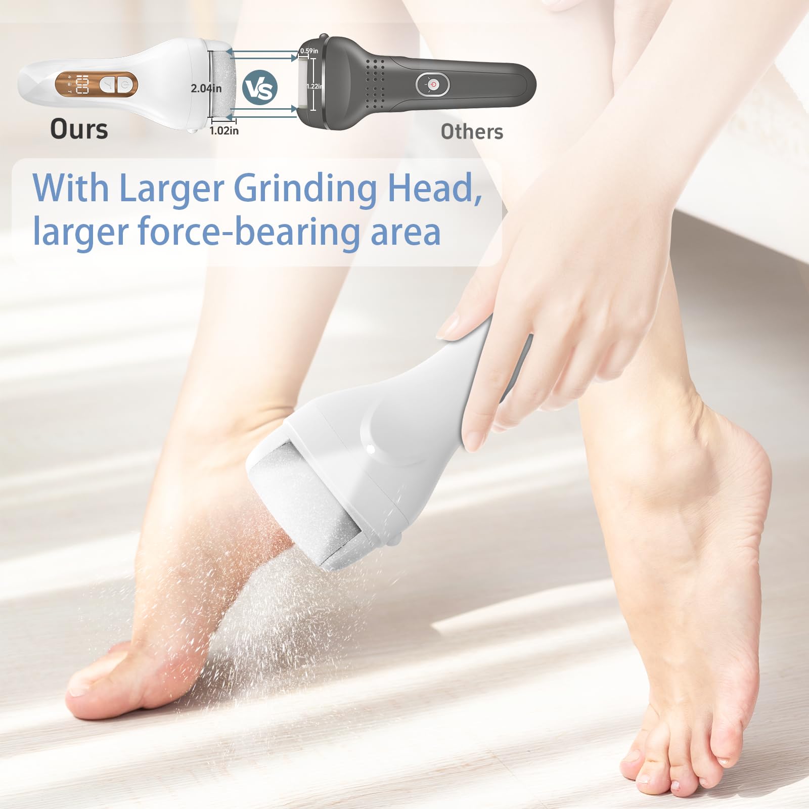 Hoxida kit pedicure portable avec lumiere del pour une vue claire