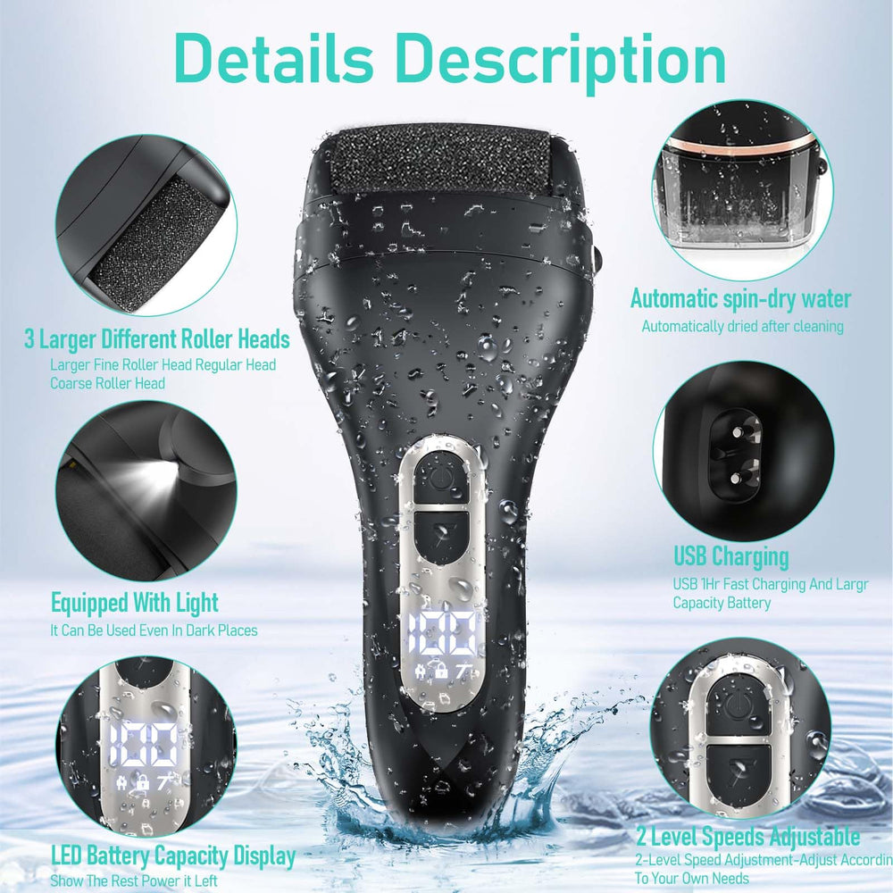 Hoxida pied écran LCD affichant le niveau de batterie.