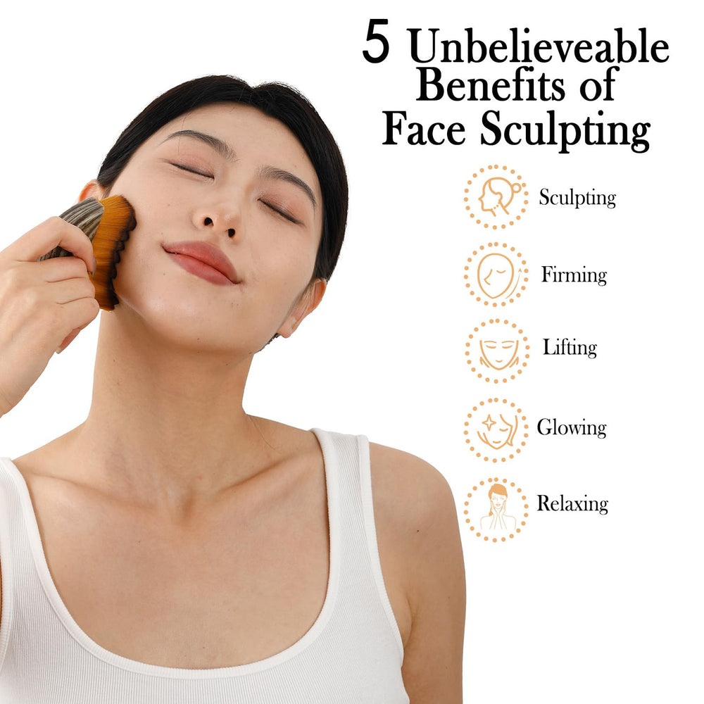 HOYECL brosse visage forme adaptée pour atteindre les contours du visage.