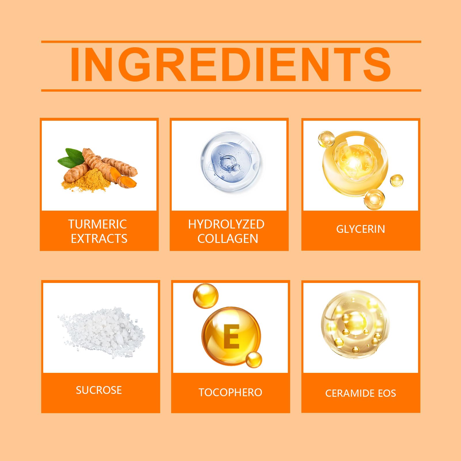 HOYGI hydratation profonde avec curcuma-collagène pour peau plus souple.