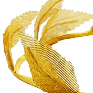 Hoypeyfiy bandeau cheveux laurier dore, parfait pour mariages et séances photo.