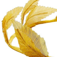 Hoypeyfiy bandeau cheveux laurier dore, parfait pour mariages et séances photo.