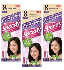 Hoyu Bigen Speedy Coloration No8 Noir Naturel – recharge prête à l’emploi et durable.
