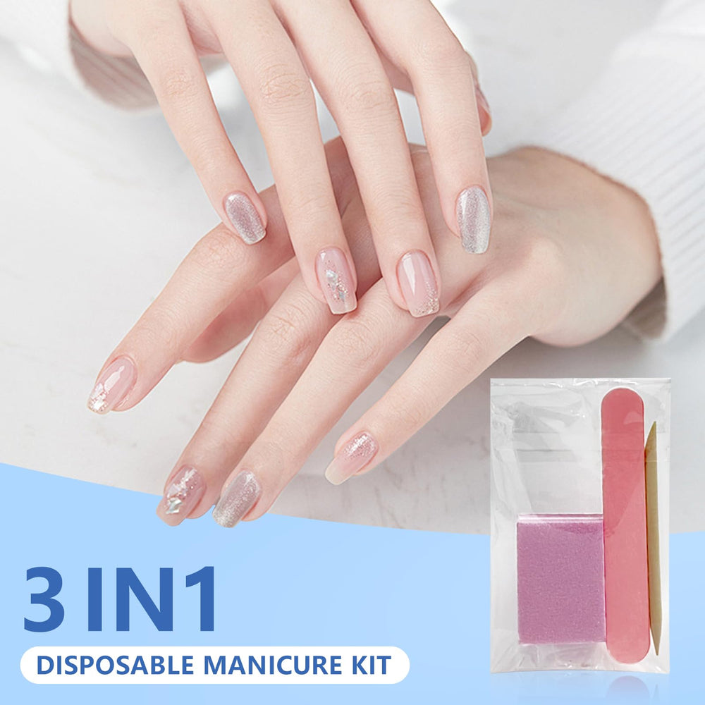 Lime à ongles mini rose Hozziii pour des bords nets.