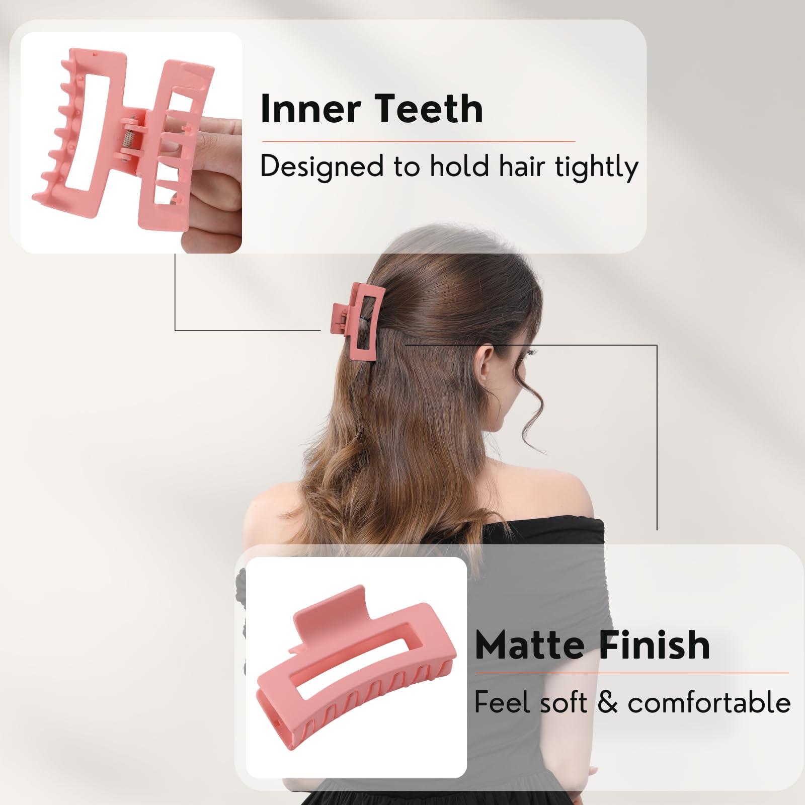HQ-SITE pince rose pour demi-queue et chignon léger.