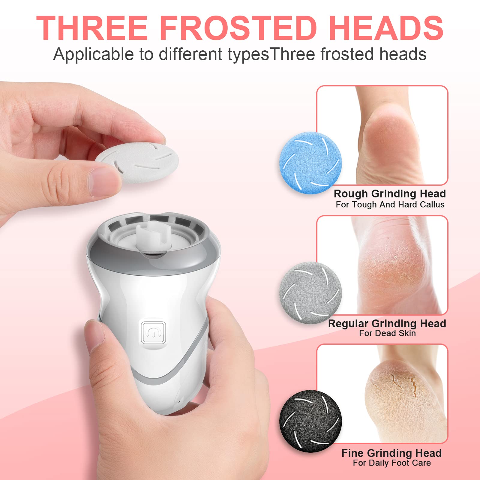 HQISTAR tête meulage gros grain pour une exfoliation rapide et sûre des pieds