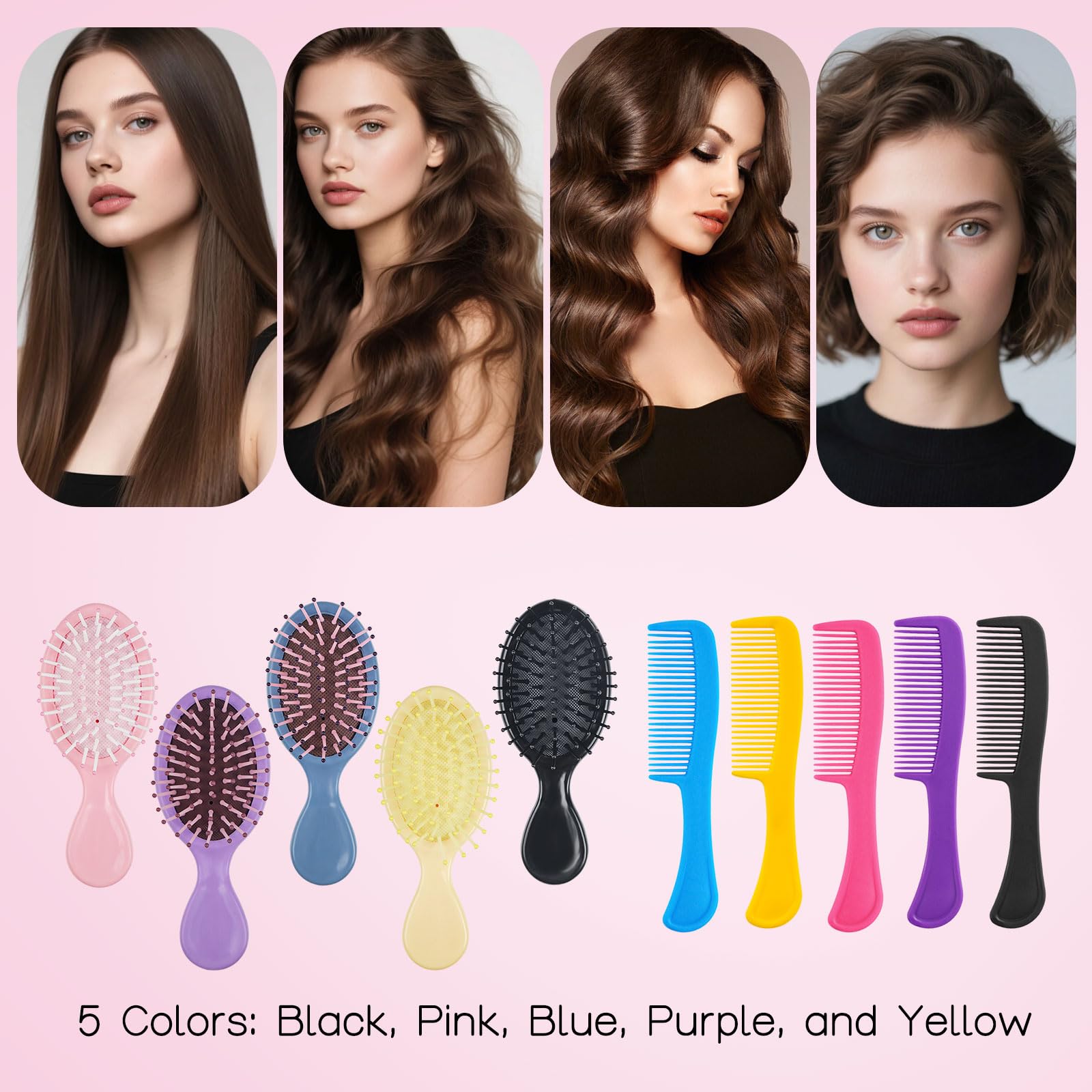 HQSLsund brosse cheveux secs, coiffage doux et rapide