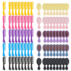 HQSLsund ensemble brosses et peignes 50 pièces, parfait pour voyage et dons