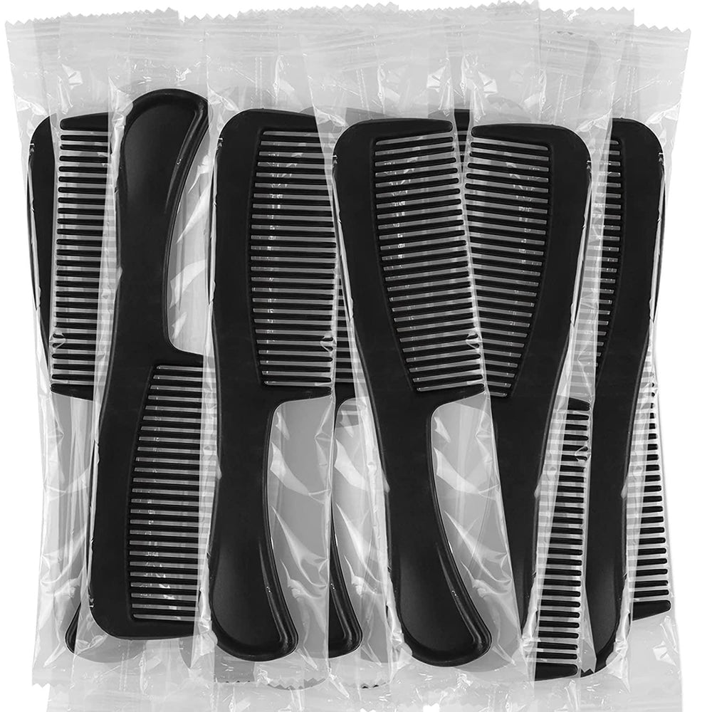 HQSLsund peigne cheveux noir pack 100 emballés individuellement pour voyage