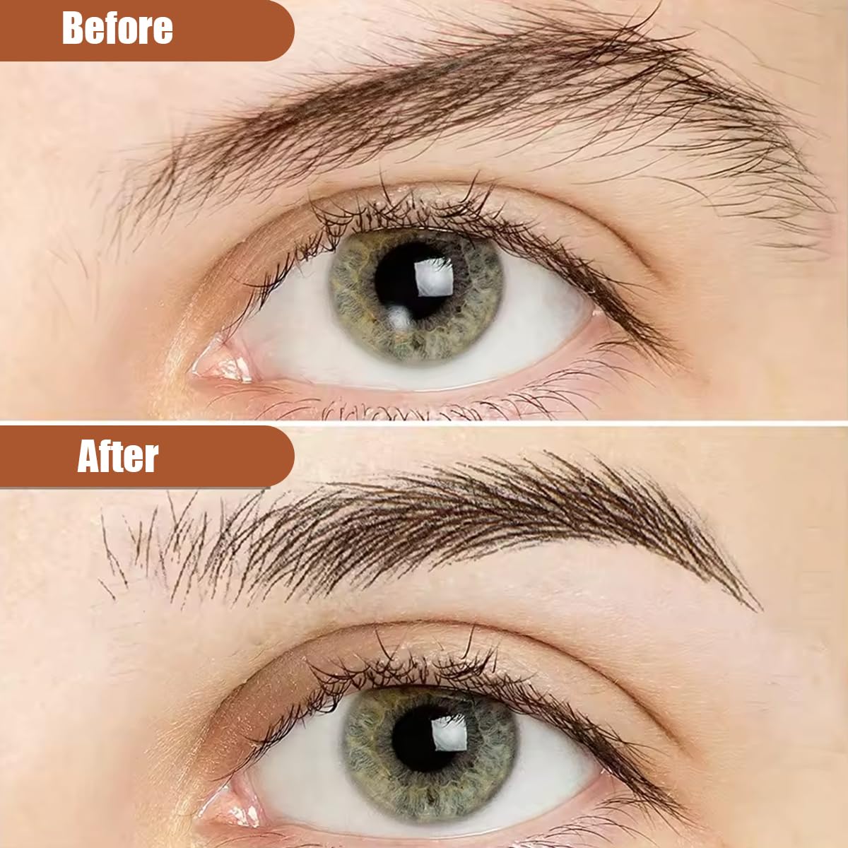 Hrnytdek sourcils tatouage imitation poils naturelle, fini discret et naturel