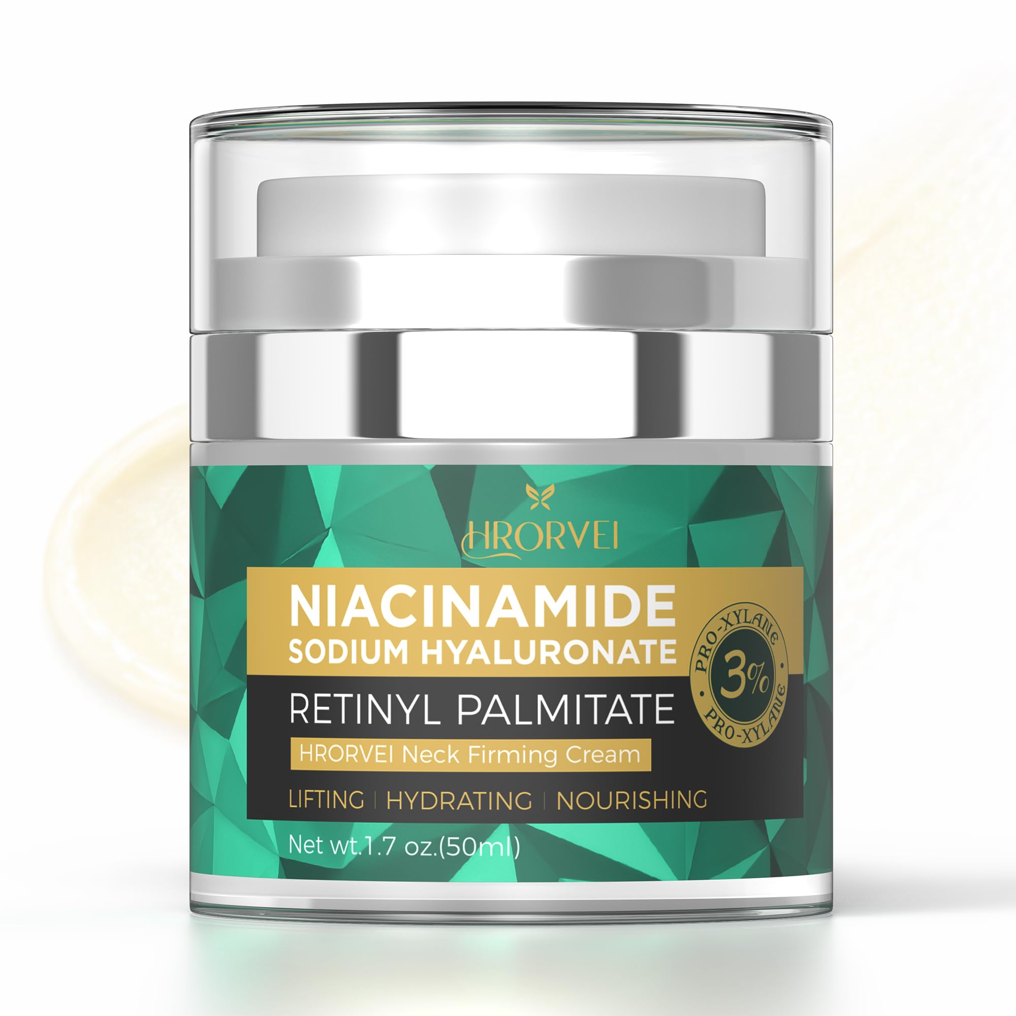 Hrorvei neck cream bottle for convenient overnight firming care