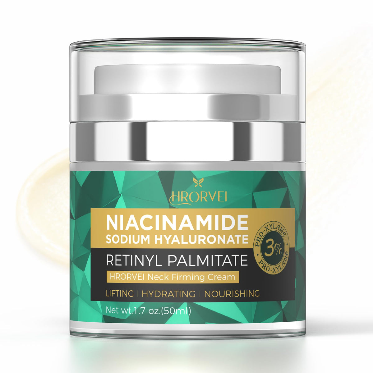 Hrorvei neck cream bottle for convenient overnight firming care