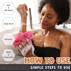 hrsqu net douche exfoliant durable offrant une mousse généreuse et durable.