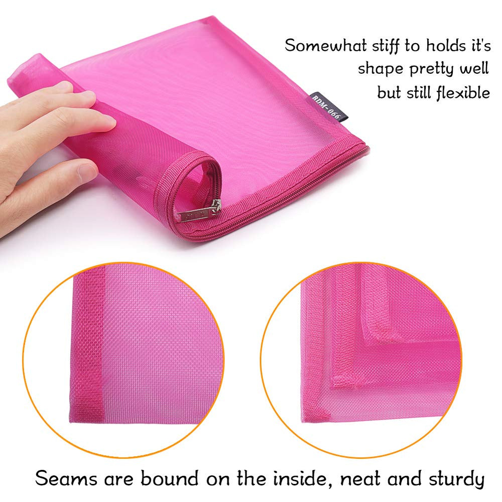 HRX Package pochette mesh A5 rose fermeture métallique, pratique et sécurisée