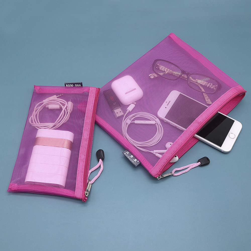 HRX Package pochette mesh rose polyvalente pour l'organisation et le rangement
