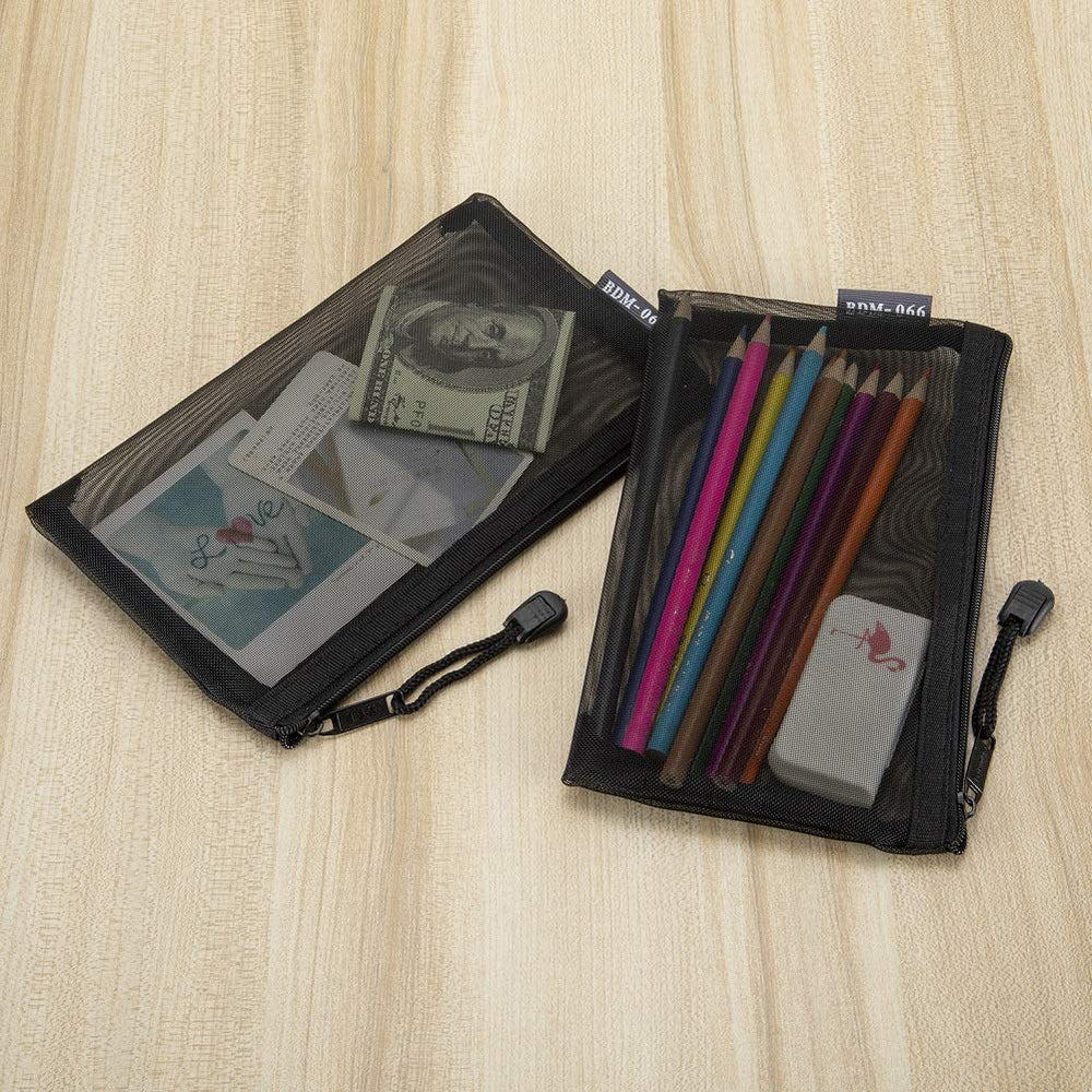 HRX Package: pochettes polyvalentes en maille nylon, usage sac à main et trousse toilette.