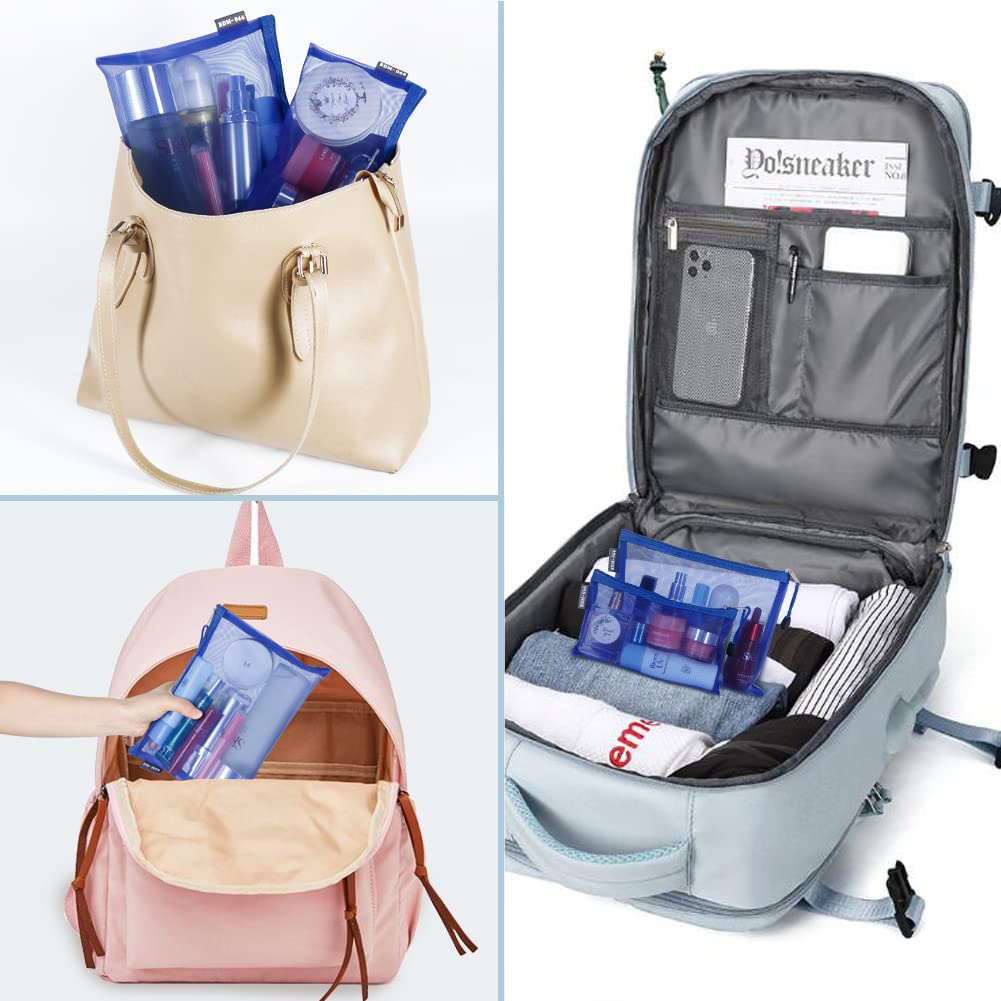 HRX Package rangement compact pour trousse beauté avec séparateurs transparents