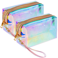 Sac maquillage HRX Package holographique translucide, facile à repérer en voyage