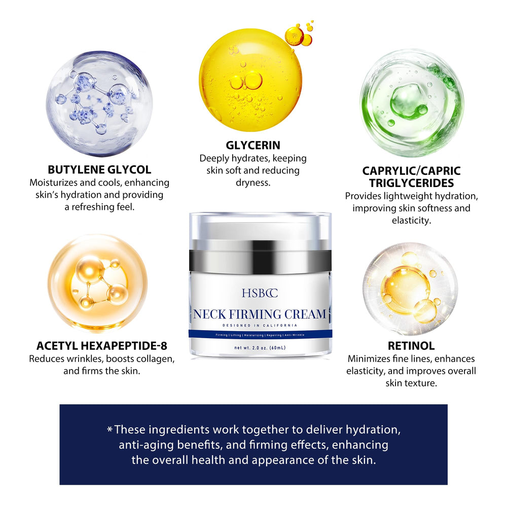 HSBCC Crème du cou — application rapide et pratique pour la routine.