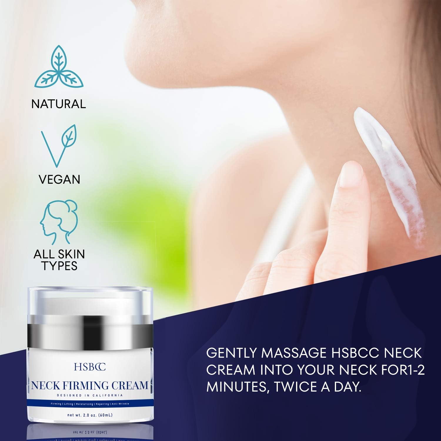 HSBCC Crème du cou — texture onctueuse qui hydrate durablement sans fini gras.