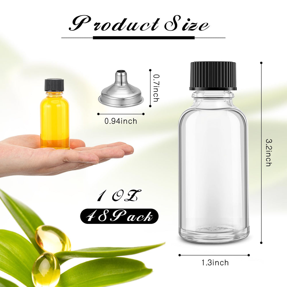 Ensemble Hsei 48 bouteilles Boston 1 oz, rangement pratique et réutilisable.